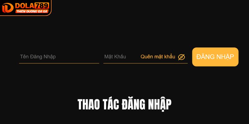 Hướng dẫn thao tác đăng nhập